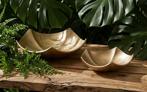 Bol en métal moderne couleur or, design fantastique, décoration de table, parfait pour servir des dattes - Product Image 6