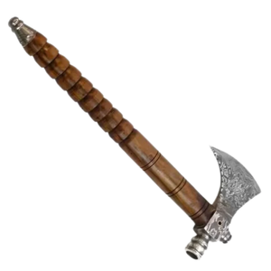Hacha Tomahawk de Acero al Carbono OEM Personalizada, Mango de Madera de Palisandro, Herramienta Táctica de Caza y Supervivencia, 300 mm, 1 Año de Garantía - Product Image 3