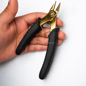 Professional Jewelry <b>Wire</b> Cutter Pliers Gold Plated Stainless Steel Side Cutting Tool for DIY <b>Crafts</b> - Product Image 3