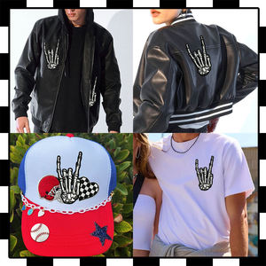 Patch brodé en chenille personnalisé en gros, thermocollant ou à coudre, pour vêtements, vestes, casquettes, sacs – Badge logo personnalisé - Product Image 4