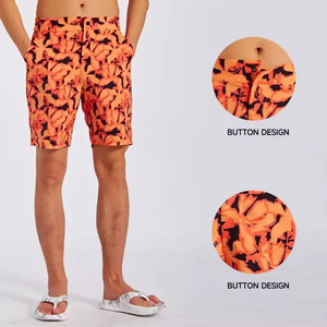 High Quality Summer Sublimation Shorts for Men Top Spandex / Polyester Shorts with Side Pockets for Men - Product Image 2