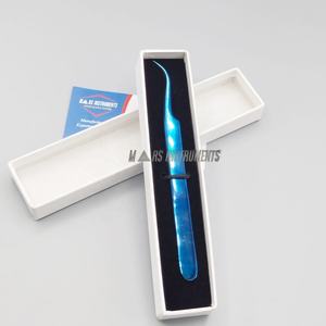 Blue Plasma japonais durable en acier inoxydable Logo personnalisé nouvelle pince à épiler pour extension de cils - Product Image 1