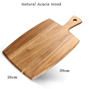 Planche à découper en bois d'acacia avec poignée, idéale pour la charcuterie, le pain et le fromage – Nouveauté très prisée - Product Image 2
