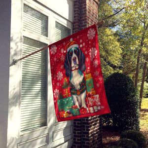 Gran Multicolor Poliéster Casa Bandera Inglés Springer Spaniel Vacaciones Navidad Patio Banner Arte Porche Manga Poste - Product Image 2