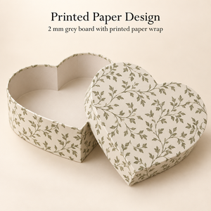 Caja de Papel con Diseño de Corazón de Enredadera Color Marfil Personalizada para Regalo de Fragancias, Empaque con Logotipo OEM - Product Image 3
