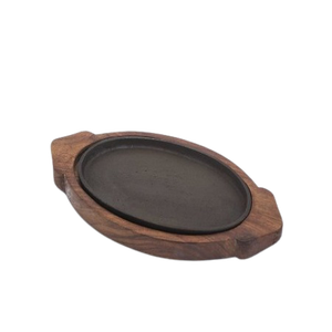 Fabulous Design Iron And Wood Sizzler <b>Plate</b> Deluxe Quality Customized Size <b>Sizzling</b> <b>Plate</b> At Competitive Pricing - Product Image 6