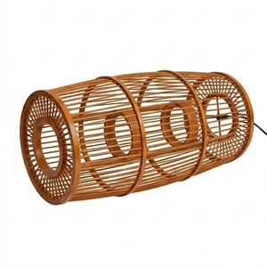 Lámpara colgante de bambú hecha a mano, ecológica, de madera tejida, para decoración de techos en restaurantes, hoteles y hogares. - Product Image 2