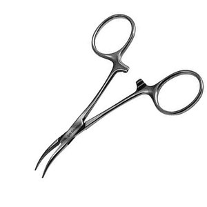 Pince hémostatique incurvée Hartman en acier inoxydable chirurgical, conçue pour le serrage précis des petites veines sanguines - Product Image 4