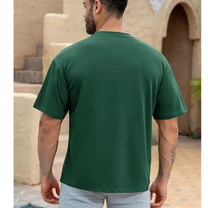Camiseta extragrande personalizada 95% algodón 5% elastano para fitness, gimnasio, deporte, moda masculina, camisetas de BD - Product Image 4