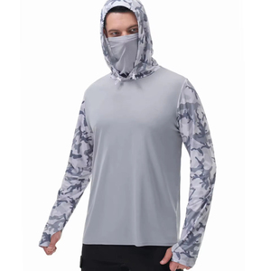 Sudadera con Capucha de Pesca Unisex de Manga Larga, Transpirable e Impermeable con Protección UPF 50, Diseño de Logotipo Personalizado, Material 100% Poliéster de Alta Calidad - Product Image 1