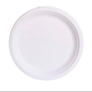 Assiette jetable en bagasse de 12 pouces de qualité supérieure, compostable, pour traiteur, fêtes et street food, à prix de gros - Product Image 4