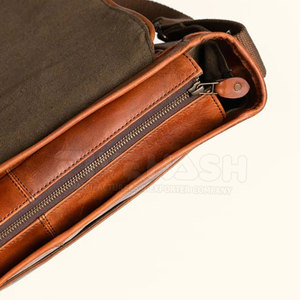 Leather Laptop Bag High Quality Craftsmanship With Multiple Compartments Perfect For Office Work Travel And Daily Essentials - Product Image 6
