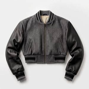 Wholesale Womens Letterman <b>Jacket</b> Oversized Fit Wool Blend Chenille <b>Patches</b> for Streetwear Retailers Bulk - Product Image 5