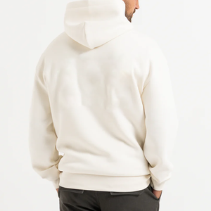<b>Men's</b> Oversized Hooded Sweatshirt Solid Color Cotton French Terry Casual Streetwear Autumn Wear Made in Pakistan By Salamons - Product Image 2
