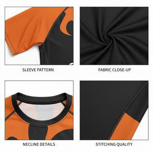 เสื้อรัดกล้ามเนื้อแขนสั้นผ้าสแปนเด็กซ์สำหรับฝึกซ้อม MMA ผลิตตามสั่งจากโรงงาน OEM ป้องกันแสงแดด ซักได้ เนื้อผ้ารัดรูปสำหรับพายเรือ - Product Image 6