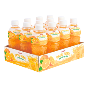 Bebida de Semillas de Albahaca Premium OEM/ODM en Botella PET de 320 ml con Jugo de Naranja, Marca Privada, Jugo de Frutas y Vegetales - Product Image 5