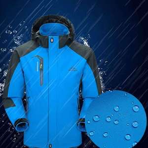 Chaqueta Blusón Casual para Hombre, con Capucha, Cierre Completo, Cordura, Resistente al Agua, Ligera y Lavada - Product Image 5