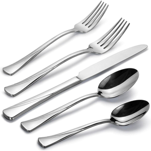 Eco Friendly Stainless Steel Flatware Set With High <b>Mirror</b> Polish Dishwasher Safe for Wedding Tableware Use - Product Image 2