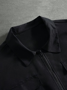 T-shirts pour hommes amples et décontractés à manches courtes en coton épais côtelé style urbain vente en gros personnalisée - Product Image 6