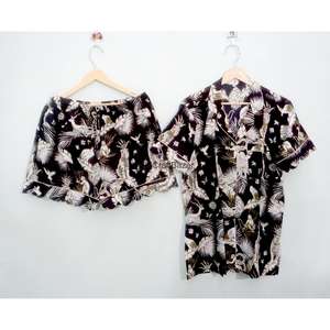 Robe décontractée pour femmes modernes, en coton et dentelle, à manches courtes, col en V, imprimé floral, respirante, lavable, coupe trapèze, sexy, pour club de nuit - Product Image 4