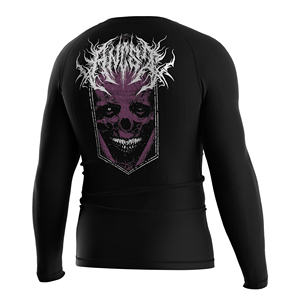 Custom <b>Mens</b> Long Sleeve Compression Rash Guard Gothic Skull Graphic Print Quick Dry Tight Fit Athletic <b>Base</b> <b>Layer</b> Workout Tops - Product Image 1