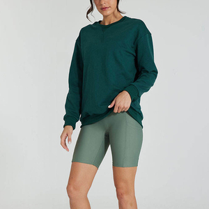 Sweat-shirts en molleton d'hiver pour femmes à épaules tombantes, style pull à manches longues, sweat-shirts oversize pour femmes - Product Image 1