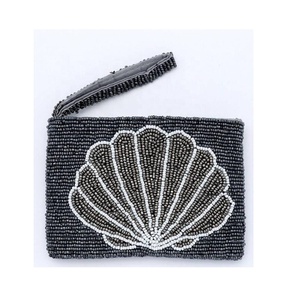 Monedero Pequeño de Conchas con Cuentas, Hecho a Mano, Ecológico, con Cierre de Cremallera, Bolsa Bordada, Estuche para Tarjetas, Regalo de Maquillaje para Niñas y Mujeres - Product Image 2