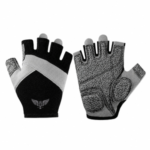 <b>Leopard</b> <b>Print</b> Half Finger Cycling <b>Gloves</b> Anti Slip Shockproof Gym Fitness Workout <b>Gloves</b> for Men Women - Product Image 3