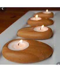 Wooden <b>Tea</b> Light Holder for Home Decoration Handcrafted <b>Candle</b> Stand for Living Room Diwali Festive Decor - Product Image 3