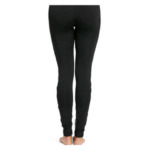 Women's Black High Elastic Waist Full Length Leggings UV Protection Breathable Stretchy Sexy Style All Seasons Wear - Product Image 2