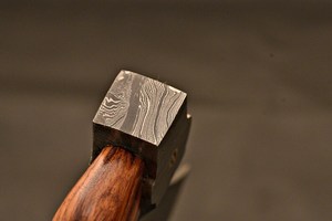 Industrial Grade Premium Damascus Steel Hand Forged Bearded Viking <b>Axe</b> Hatchet HRC52-58 Hardness Wooden Handle for Outdoor - Product Image 3