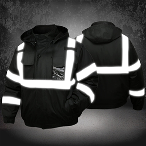 High Vis Reflective Rain <b>Jacket</b> Waterproof Safety Gear Breathable Storm Protection Outdoor <b>Construction</b> Workwear <b>Jackets</b> - Product Image 5