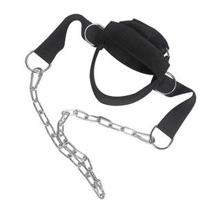 Arnés de Cuello y Cabeza para Levantamiento de Pesas, Resistente, Duradero y Cómodo, con Cuero PU y Acero Inoxidable para Hombre - Product Image 2