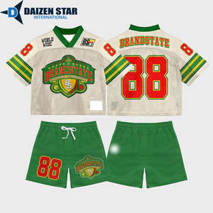 เสื้อฟุตบอลตาข่ายแบบมีลายสก็อต/สีพื้น ปักชื่อทีมได้ตามต้องการ โลโก้ด้านหน้า ผลิตจากโพลีเอสเตอร์ 100% ระบายอากาศได้ดี แห้งเร็ว แขนสั้น เหมาะสำหรับทุกฤดูกาล - Product Image 3