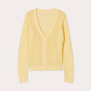 Suéter de punto con cuello en V y botones, transpirable, para mujer, estilo sexy, tops de primavera, aspecto de ganchillo, jersey de moda para damas - Product Image 1