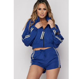 Ensemble survêtement réfléchissant pour femme, veste et pantalon, imperméable, coupe-vent, streetwear, techwear, logo personnalisé, OEM - Product Image 3