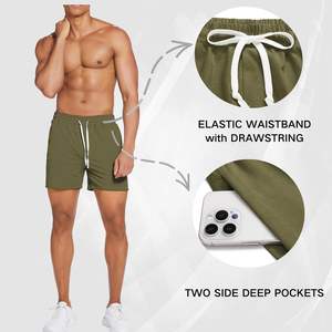 Pantalones Casuales Urbanos para Hombre, Largos hasta la Rodilla, 100% Algodón, Transpirables, Resistentes al Viento, Antiarrugas, de Secado Rápido, con Cordón Ajustable, para Gimnasio - Product Image 4