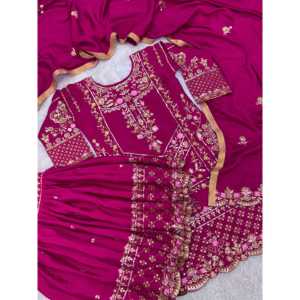 Beau haut-bas et ensemble Dupatta fantaisie pour femmes pour les fêtes - Product Image 5