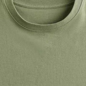 T-shirt classique en coton à col rond pour hommes, de haute qualité, séchage rapide, coupe ample, uni, idéal pour la salle de sport - Product Image 5