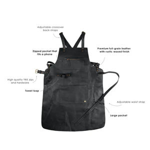 Nuevo Estilo, Delantal de Cuero al por Mayor, Delantal de Seguridad de Cuero Más Vendido, Delantal de Trabajo de Cuero de la Mejor Calidad - Product Image 2