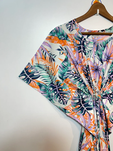 Nouvelle Robe de Nuit Femme Évasée Imprimé Animal en Coton Doux Indien, Longueur Genou, Style Kaftan, avec Dentelle, pour Plage ou Cadeau Demoiselle d'honneur - Product Image 2