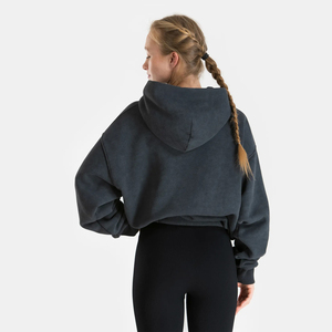 Sudadera con Capucha Corta, Tejida, de Manga Larga, Transpirable, para Otoño, con Logotipo Personalizado - Product Image 5