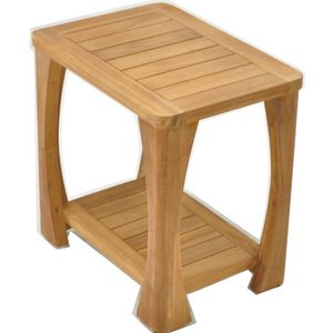 BANCO DE DUCHA DE MADERA DE TECO FABRICADO EN INDONESIA - Product Image 1