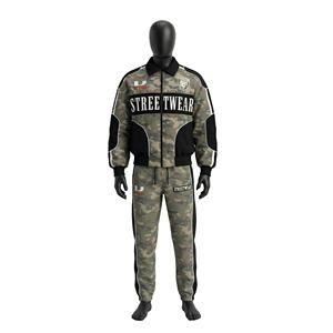 Ensemble de survêtement unisexe grande taille avec veste zippée et pantalon de jogging, style streetwear de haute qualité, dernière collection, vente en gros - Product Image 2