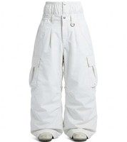 Pantalon de ski cargo ample et imperméable personnalisé pour homme, style streetwear, avec poches cargo, coupe large et décontractée
