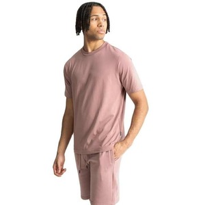 Ensemble T-shirt et short pour homme, effet délavé, impression de logo personnalisée, été, respirant, séchage rapide - Product Image 4