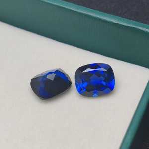 Saphir bleu, pierre de naissance de septembre, pierre précieuse synthétique en vrac - Product Image 6