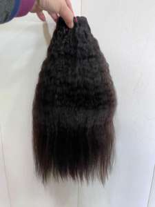 Extensiones de Cabello Humano Natural Suave Virgen Remy Indio de Doble Trama de Alta Calidad, en Venta, Todos los Colores Personalizables - Product Image 3