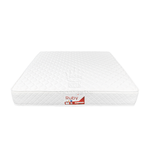 Colchón de Muelles Queen Size de Tela, 26 cm, Blanco, con Cubierta de Muelles Ruby, Reversible, Hipoalergénico, Tradicional, para Hotel o Villa, Venta al Por Mayor - Product Image 3
