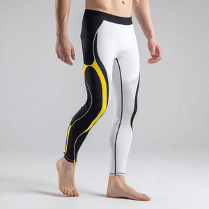 Leggings de compression respirants à séchage rapide pour hommes, résistants à l'eau, en polyester/nylon, à taille élastique, longueur intégrale, modèle Regal Three Base Layer - Product Image 3